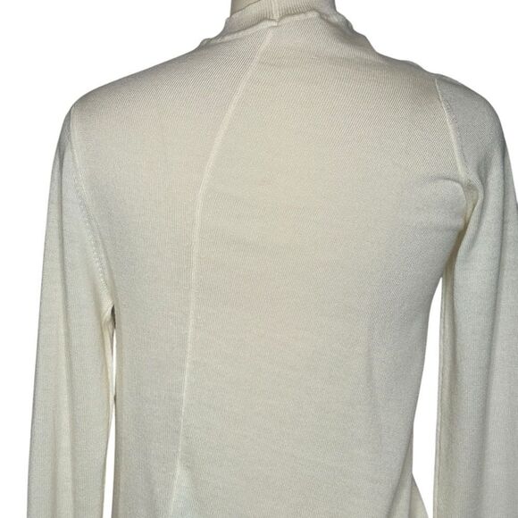 Jil Sander Ivory Wool Asymmetric Long Knit Sweater| Size S - Picture 5 of 9